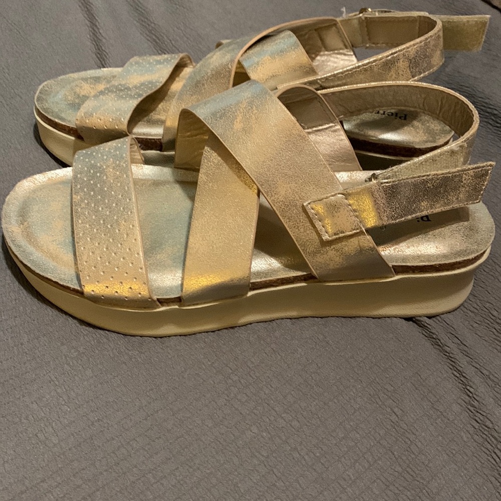 Gold sandals